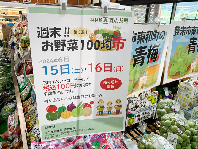 お野菜100均市